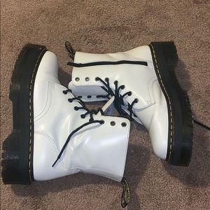 White Platform Dr. Martens